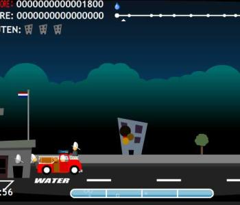 A Fireman Game with a funny fire truck